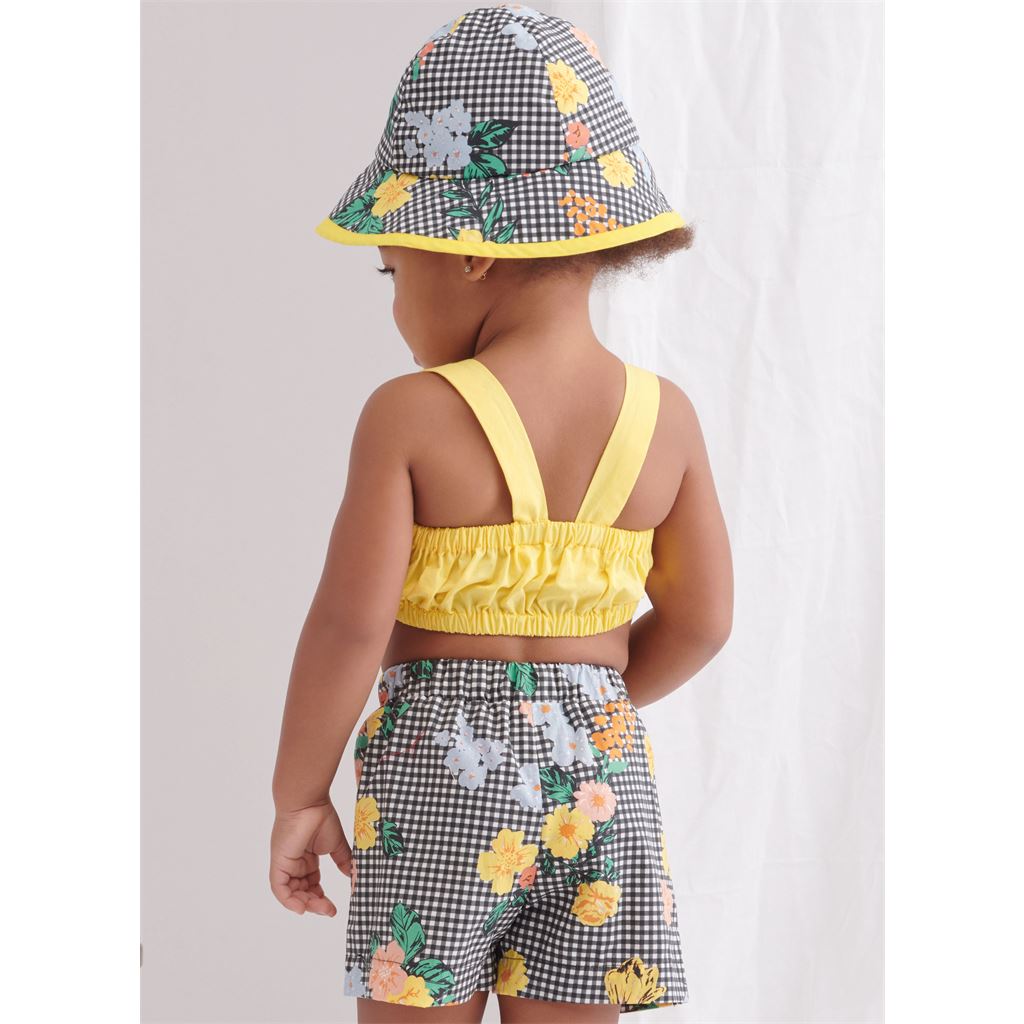 Simplicity Sewing Pattern S9797 Toddlers Tops Skort Pants and Hat in Three Sizes 9797 Image 10 From Patternsandplains.com