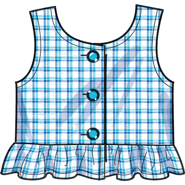 Simplicity Sewing Pattern S9797 Toddlers' Tops, Skort, Pants and Hat in ...