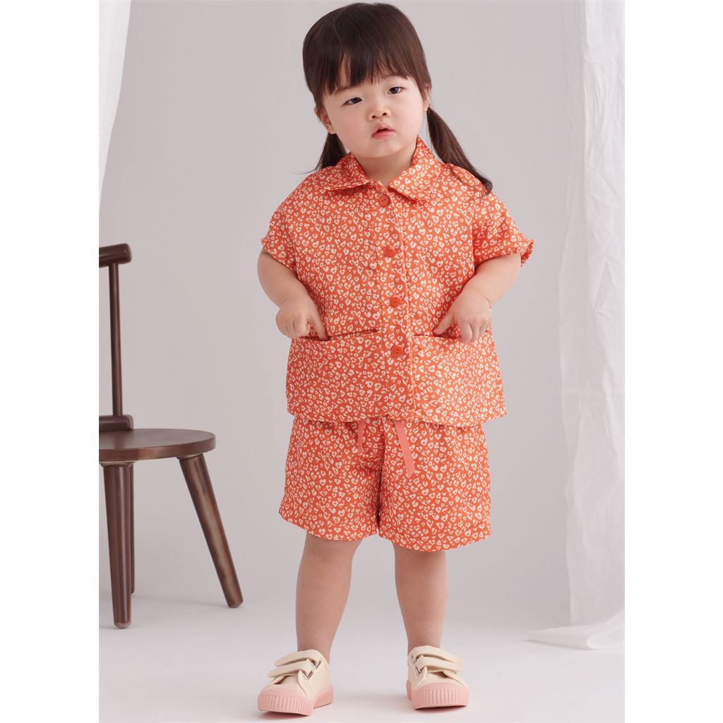 Simplicity Sewing Pattern S9798 Toddlers Top Pants Shorts and Hat in Three Sizes 9798 Image 10 From Patternsandplains.com