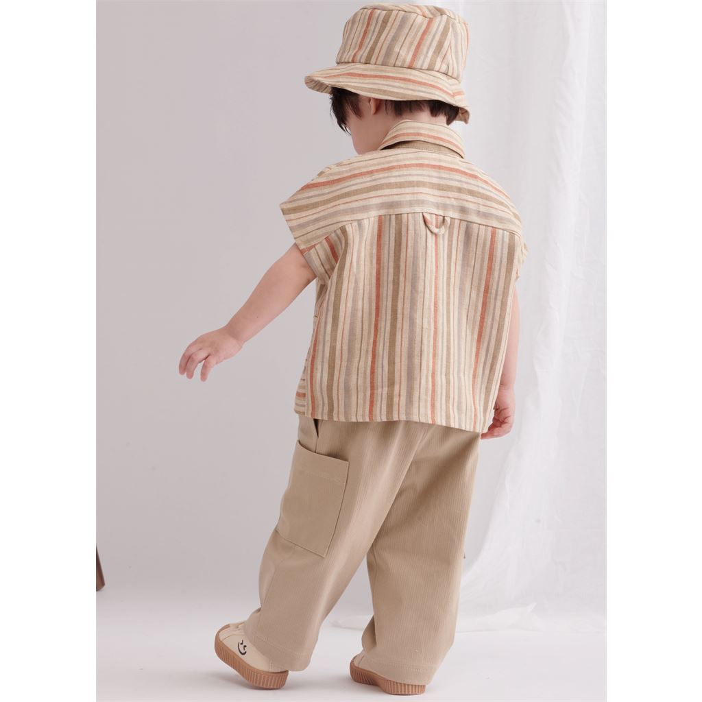 Simplicity Sewing Pattern S9798 Toddlers Top Pants Shorts and Hat in Three Sizes 9798 Image 11 From Patternsandplains.com