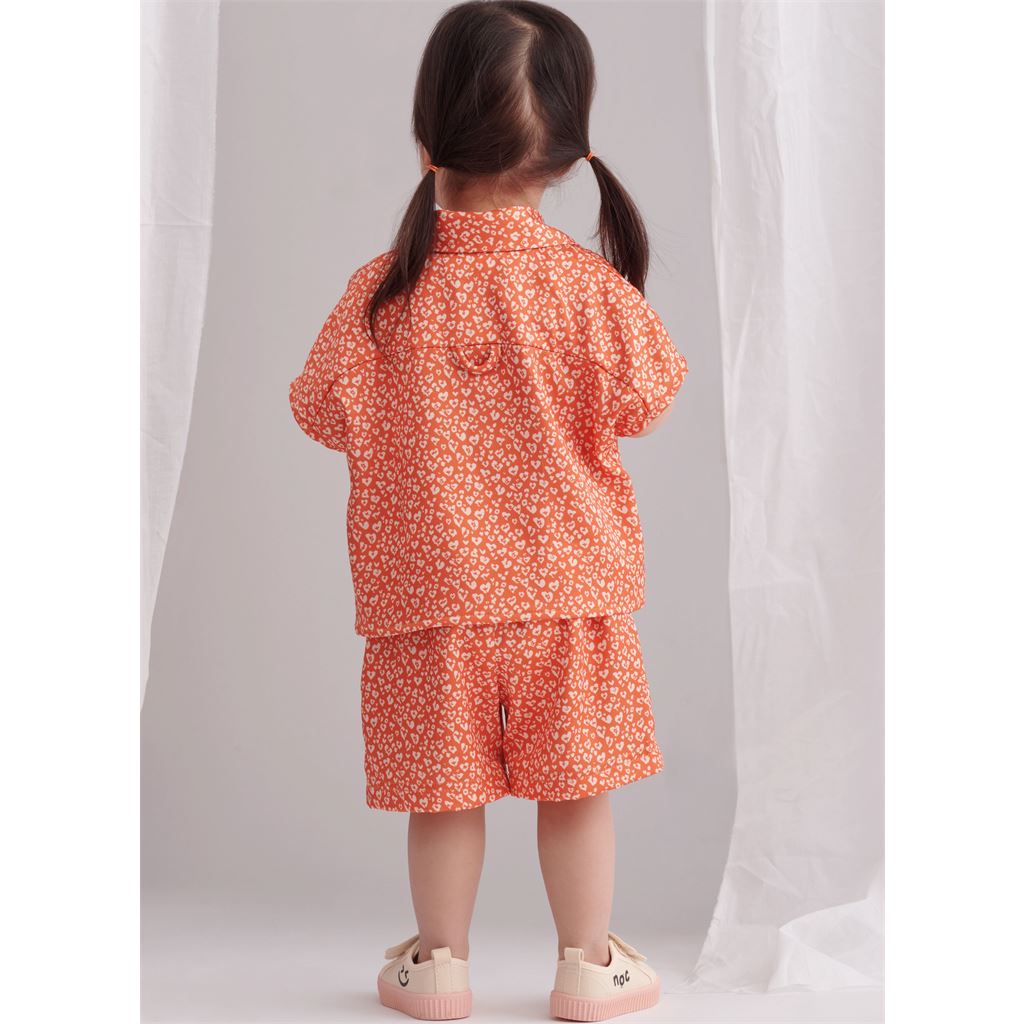 Simplicity Sewing Pattern S9798 Toddlers Top Pants Shorts and Hat in Three Sizes 9798 Image 12 From Patternsandplains.com