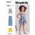 Simplicity Sewing Pattern S9800 Childrens Top Pants and Shorts 9800 Image 1 From Patternsandplains.com