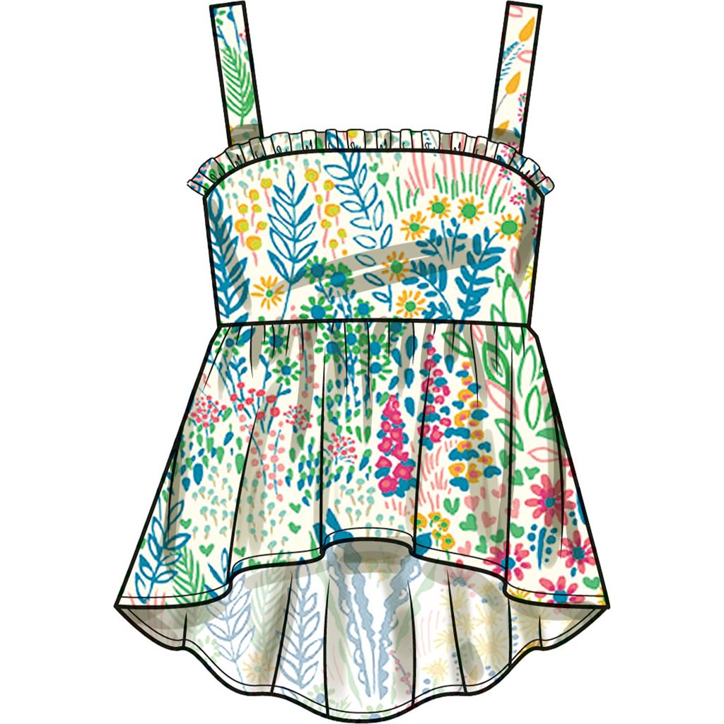 Simplicity Sewing Pattern S9800 Childrens Top Pants and Shorts 9800 Image 3 From Patternsandplains.com