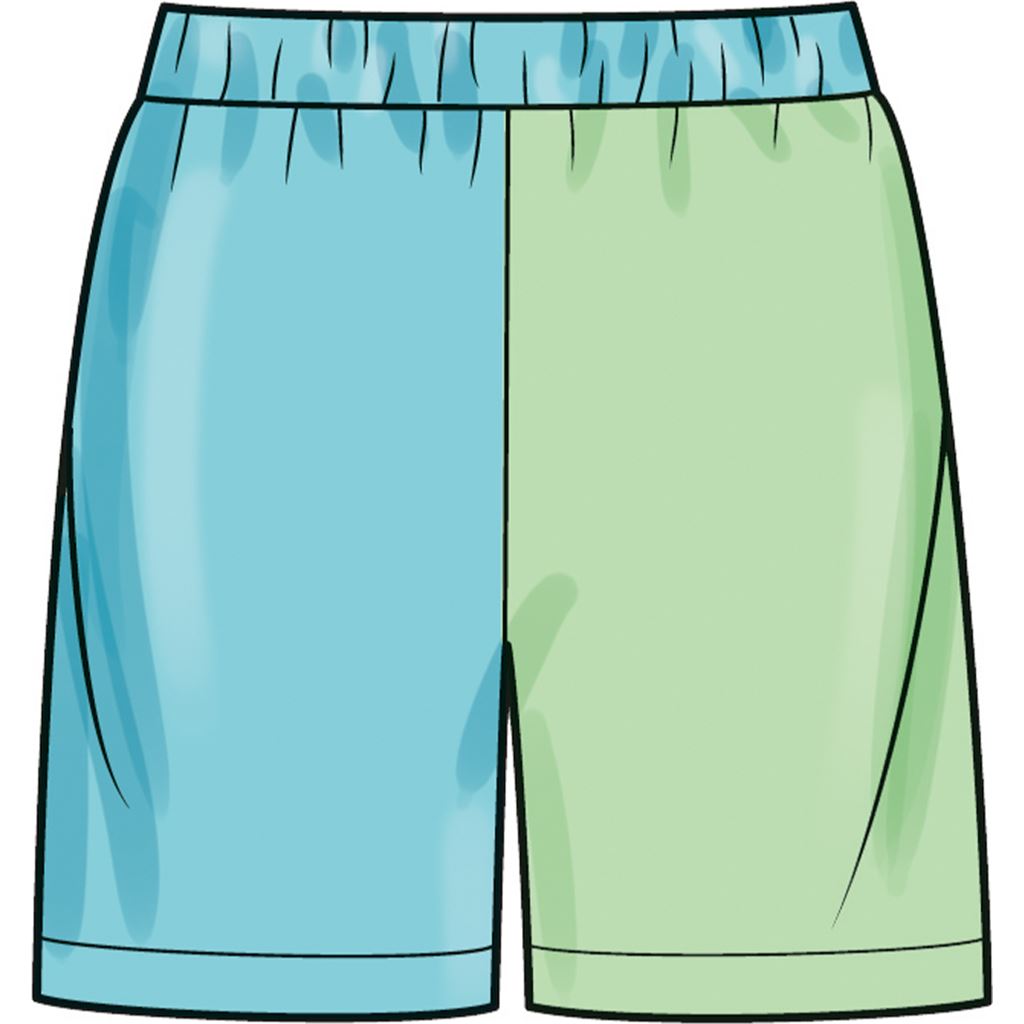 Simplicity Sewing Pattern S9801 Girls and Boys Sweatshirts and Shorts 9801 Image 5 From Patternsandplains.com