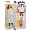 Simplicity Sewing Pattern S9805 Misses Pinafore Aprons and Tote in One Size by Elaine Heigl Designs 9805 Image 1 From Patternsandplains.com