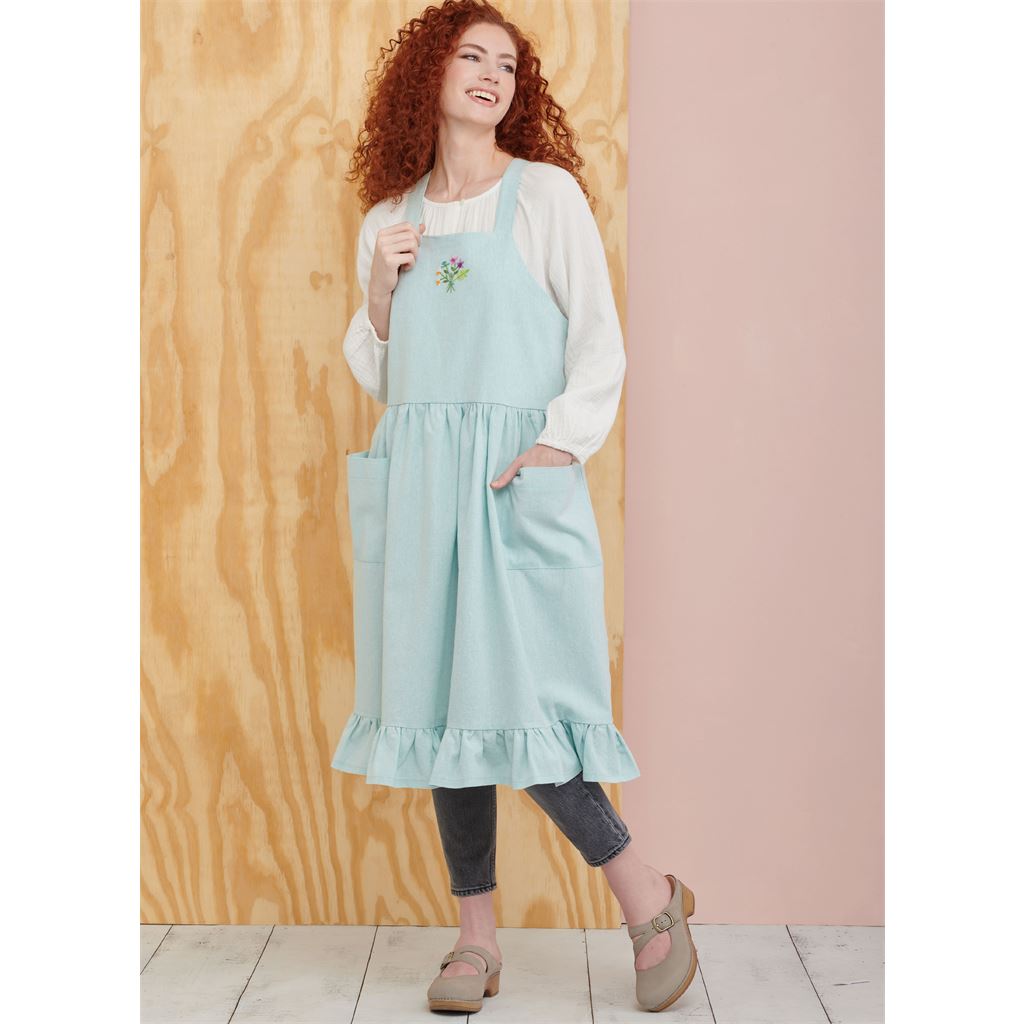 Simplicity Sewing Pattern S9805 Misses Pinafore Aprons and Tote in One Size by Elaine Heigl Designs 9805 Image 3 From Patternsandplains.com