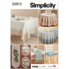 Simplicity Sewing Pattern S9815 Tabletop Décor 9815 Image 1 From Patternsandplains.com