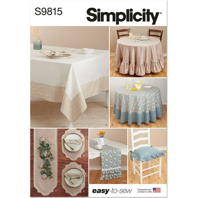 Simplicity Sewing Pattern S9815 Tabletop Décor 9815 Image 1 From Patternsandplains.com