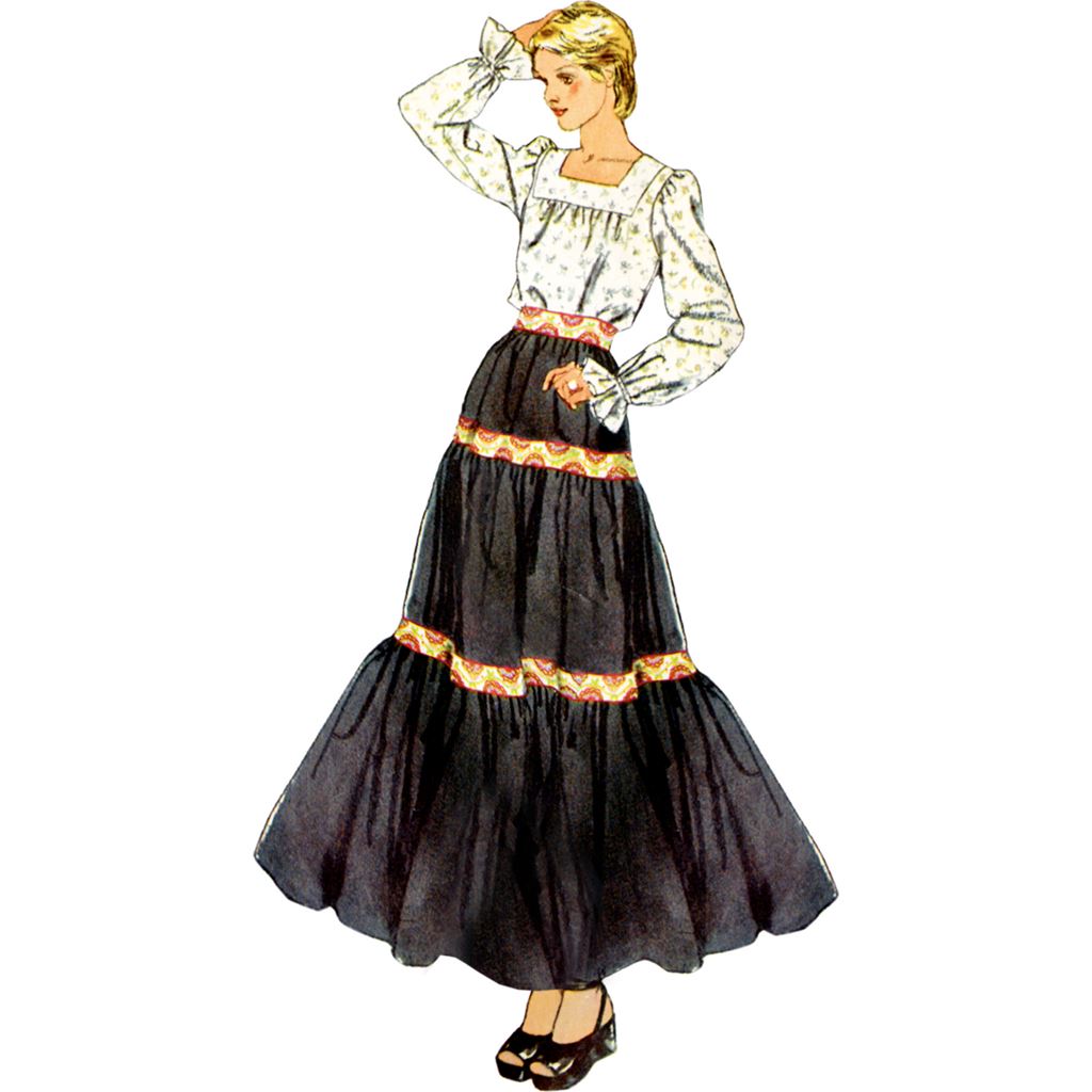 Simplicity Sewing Pattern S9816 Misses Blouse and Skirts 9816 Image 2 From Patternsandplains.com