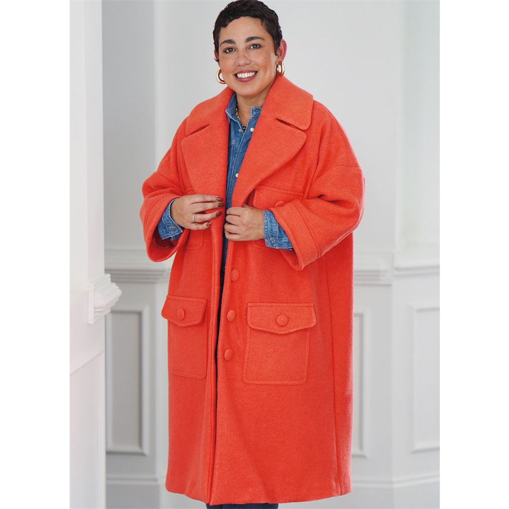 Simplicity Sewing Pattern S9824 Misses Coat in Two Lengths by Mimi G Style 9824 Image 2 From Patternsandplains.com