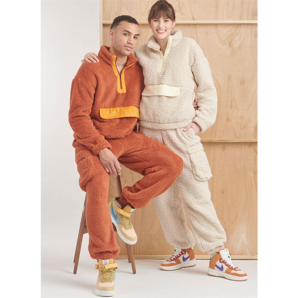 Simplicity Sewing Pattern S9828 Unisex Sweatshirt and Pants 9828 Image 2 From Patternsandplains.com