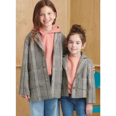 Simplicity Sewing Pattern S9831 Childrens and Girls Jacket in Two Lengths 9831 Image 2 From Patternsandplains.com