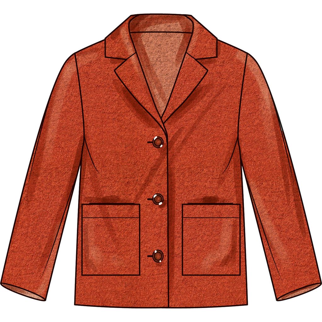 Simplicity Sewing Pattern S9831 Childrens and Girls Jacket in Two Lengths 9831 Image 3 From Patternsandplains.com