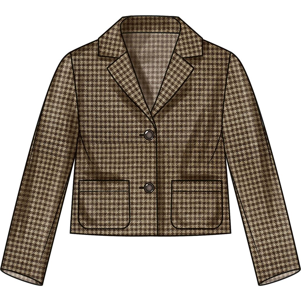 Simplicity Sewing Pattern S9831 Childrens and Girls Jacket in Two Lengths 9831 Image 4 From Patternsandplains.com