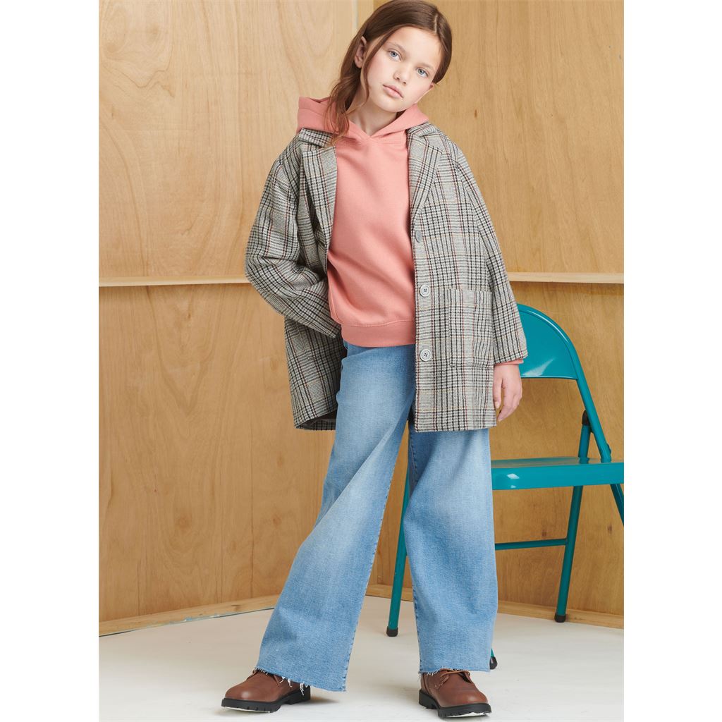 Simplicity Sewing Pattern S9831 Childrens and Girls Jacket in Two Lengths 9831 Image 5 From Patternsandplains.com