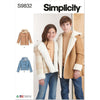 Simplicity Sewing Pattern S9832 Girls and Boys Jacket In Two Lengths 9832 Image 1 From Patternsandplains.com