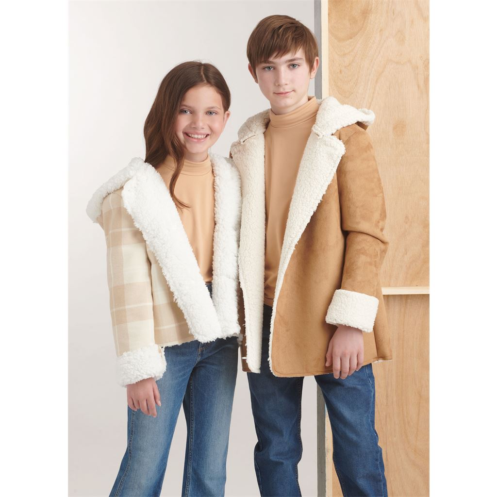 Simplicity Sewing Pattern S9832 Girls and Boys Jacket In Two Lengths 9832 Image 5 From Patternsandplains.com