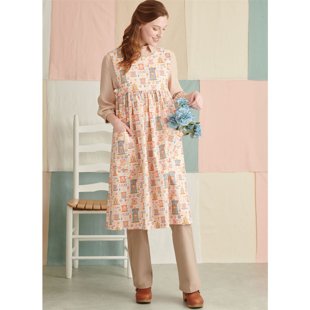 Simplicity Sewing Pattern S9835 Misses Dress and Pinafore Apron In Two Lengths by Elaine Heigl Designs 9835 Image 4 From Patternsandplains.com