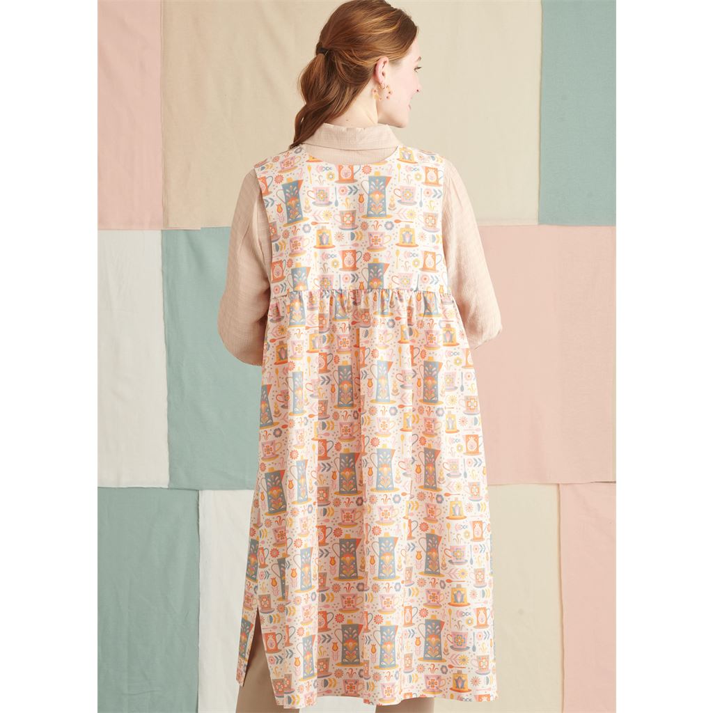 Simplicity Sewing Pattern S9835 Misses Dress and Pinafore Apron In Two Lengths by Elaine Heigl Designs 9835 Image 6 From Patternsandplains.com
