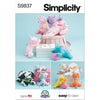 Simplicity Sewing Pattern S9837 Plush Animals by Carla Reiss Design 9837 Image 1 From Patternsandplains.com