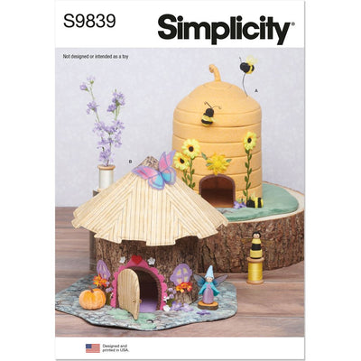Simplicity Sewing Pattern S9839 Fabric Critter Houses and Peg Doll Accessories by Carla Reiss Design 9839 Image 1 From Patternsandplains.com