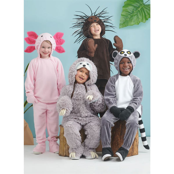 Simplicity Sewing Pattern S9842 Children's Animal Costumes by Andrea Schewe Designs 9842