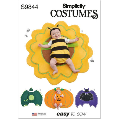 Simplicity Sewing Pattern S9844 Babies Costumes 9844 Image 1 From Patternsandplains.com