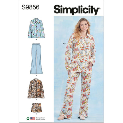 Simplicity Sewing Pattern S9856 Misses Sleepwear 9856 Image 1 From Patternsandplains.com
