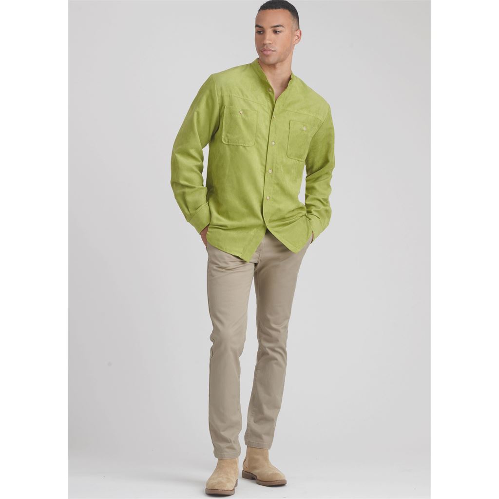 Simplicity Sewing Pattern S9858 Unisex Shirts 9858 Image 5 From Patternsandplains.com