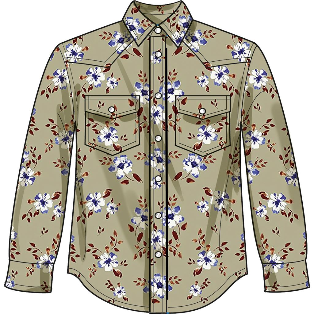 Simplicity Sewing Pattern S9859 Plus Size Unisex Shirts 9859 Image 4 From Patternsandplains.com