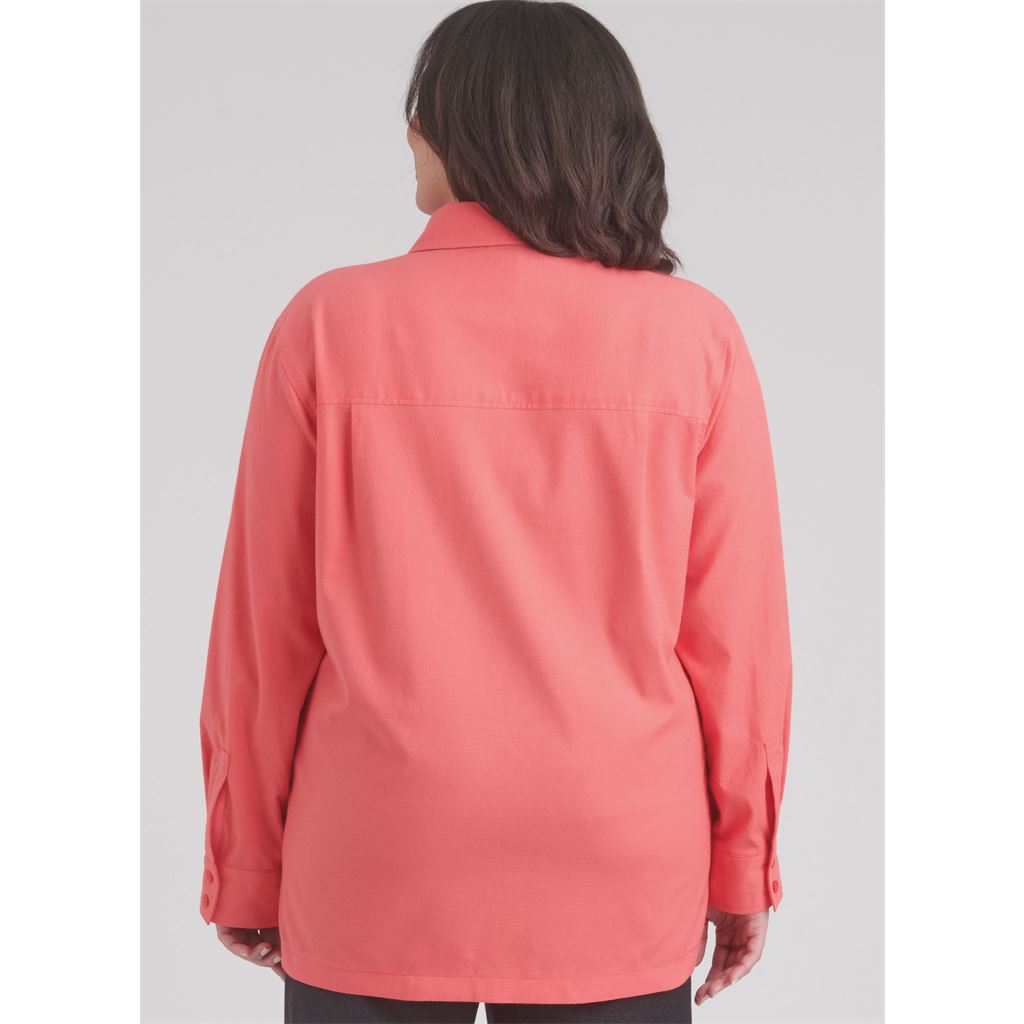 Simplicity Sewing Pattern S9859 Plus Size Unisex Shirts 9859 Image 5 From Patternsandplains.com