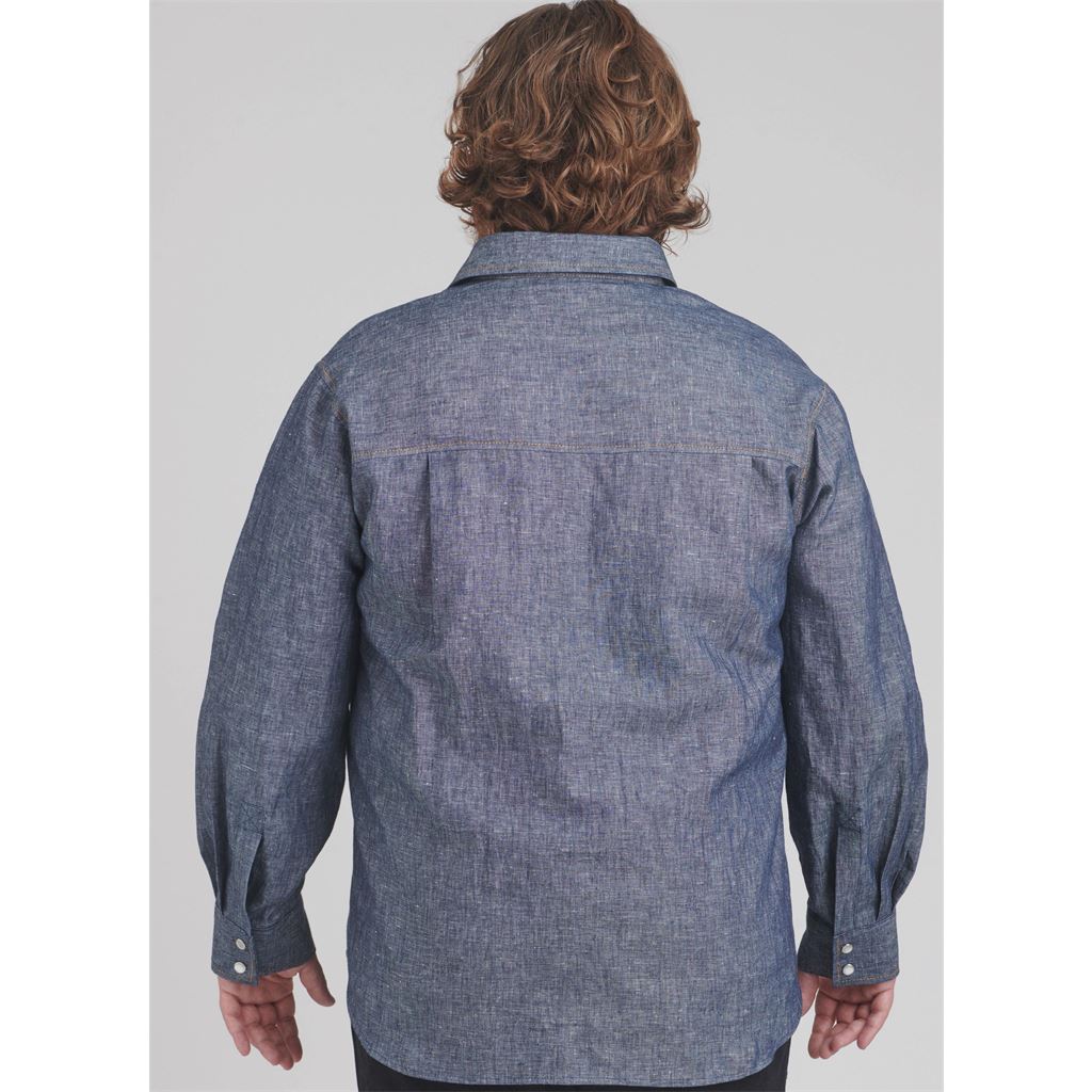 Simplicity Sewing Pattern S9859 Plus Size Unisex Shirts 9859 Image 6 From Patternsandplains.com