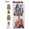 Simplicity Sewing Pattern S9860 Childrens Teens and Adults Lined Vests for American Sewing Guild 9860 Image 1 From Patternsandplains.com