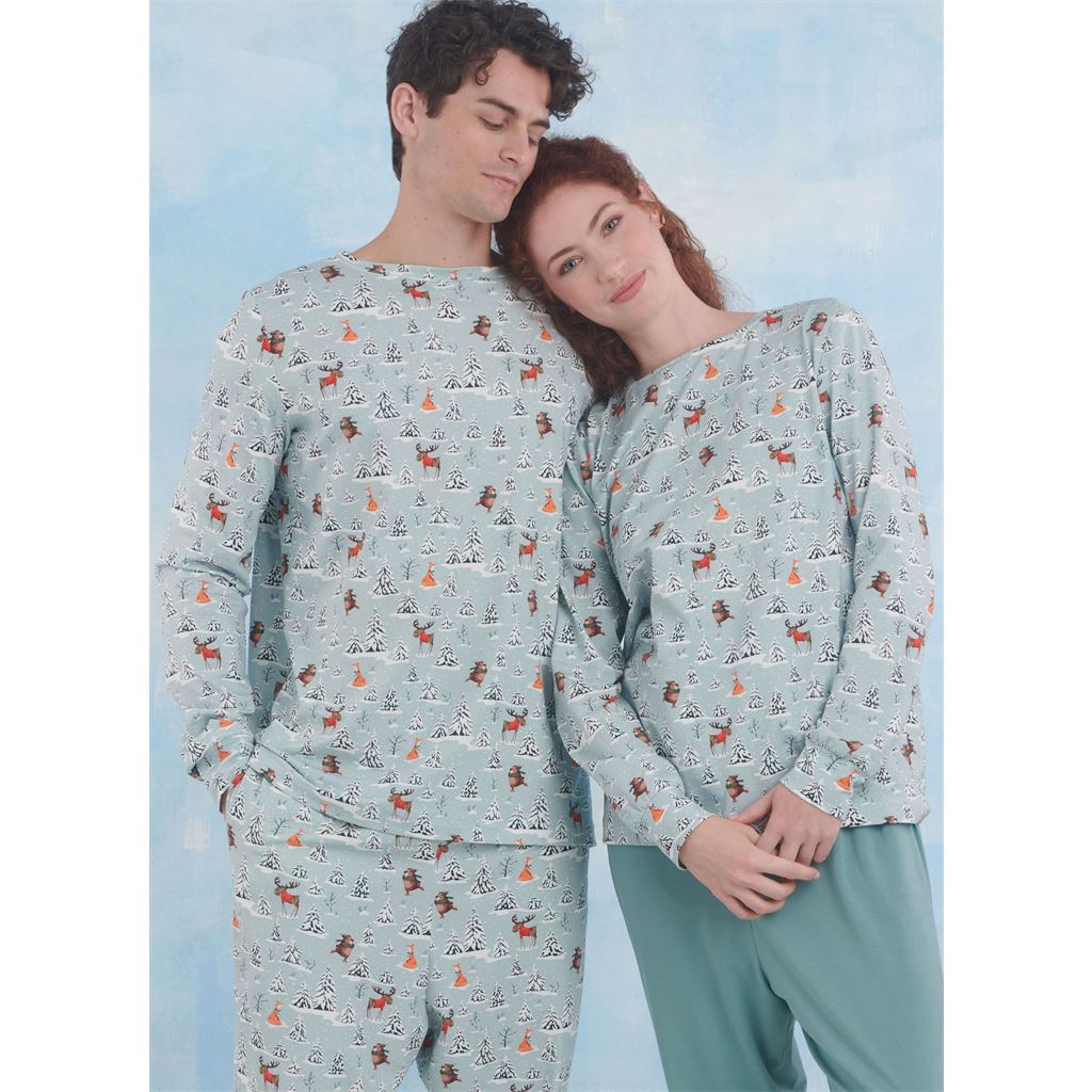 Simplicity Sewing Pattern S9861 Childrens Teens and Adults Knit Loungewear 9861 Image 3 From Patternsandplains.com