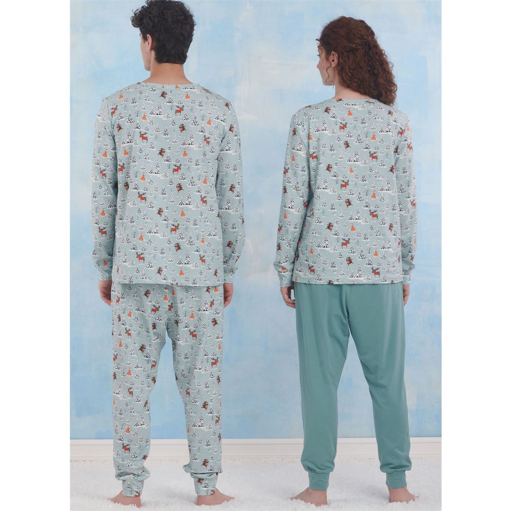 Simplicity Sewing Pattern S9861 Childrens Teens and Adults Knit Loungewear 9861 Image 4 From Patternsandplains.com