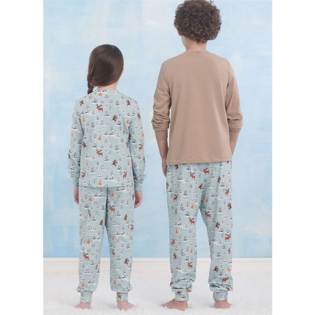 Simplicity Sewing Pattern S9861 Childrens Teens and Adults Knit Loungewear 9861 Image 5 From Patternsandplains.com