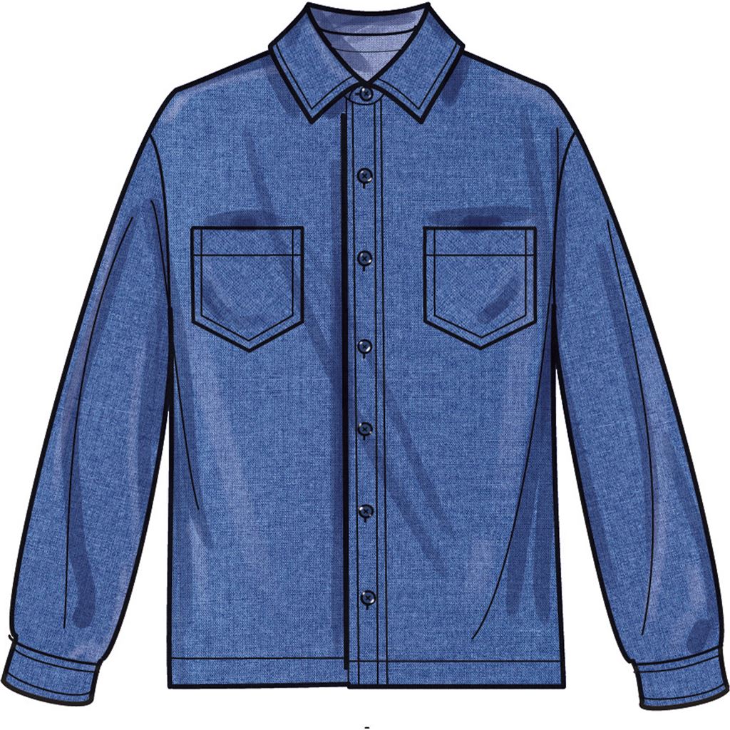 Simplicity Sewing Pattern S9864 Girls and Boys Shirt and Cargo Pants 9864 Image 3 From Patternsandplains.com