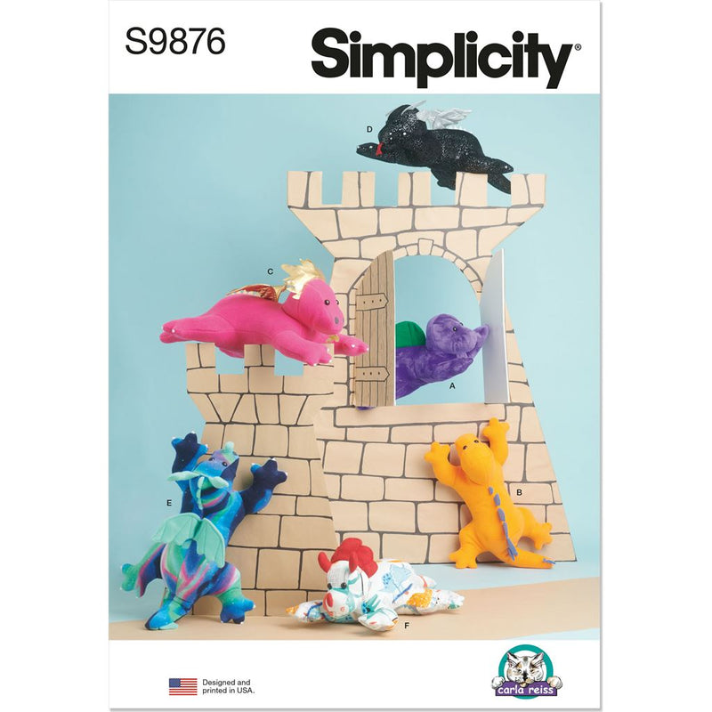 Simplicity Sewing Pattern S9876 Plush Dinosaurs and Dragons by Carla ...