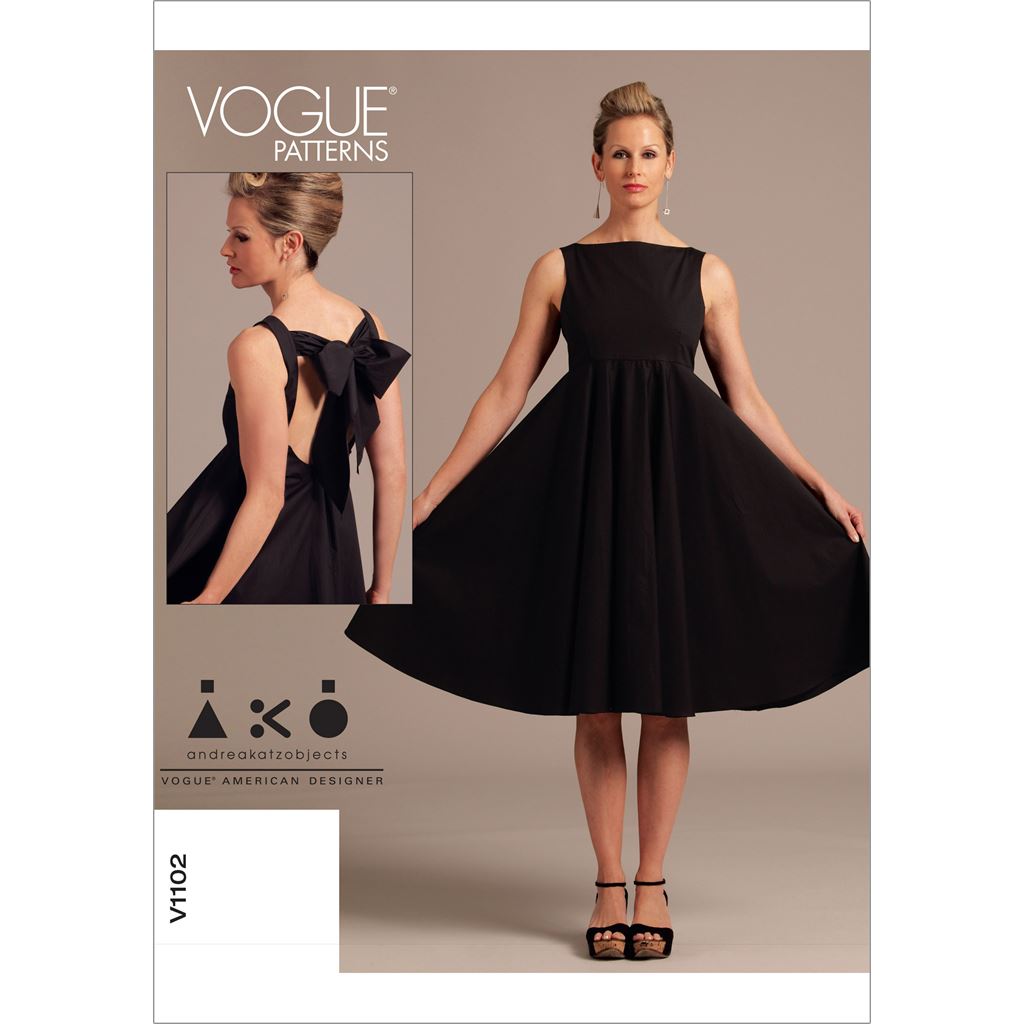 Vogue Pattern V1102 Misses Dress 1102 Image 1 From Patternsandplains.com