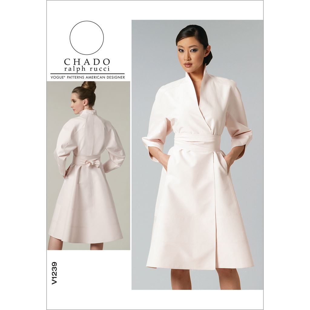 Vogue Pattern V1239 Misses Dress and Belt 1239 Image 1 From Patternsandplains.com