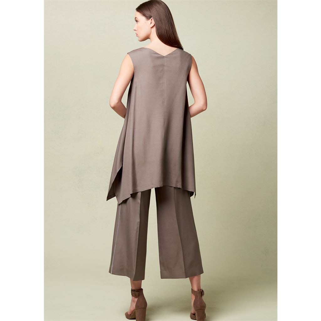 Vogue Pattern V1550 Misses Pullover Tunic with Uneven Hem and Wide Leg Pants 1550 Image 5 From Patternsandplains.com.jpg