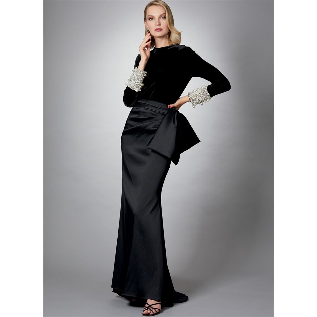 Vogue Pattern V1605 Misses Top and Skirt 1605 Image 6 From Patternsandplains.com