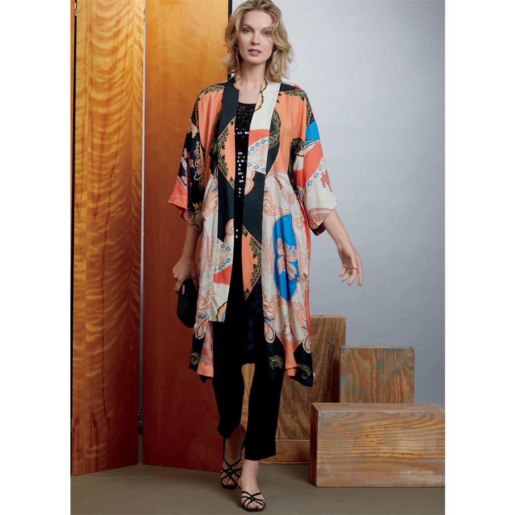 Vogue Pattern V1610 Misses Kimono and Belts 1610 Image 3 From Patternsandplains.com