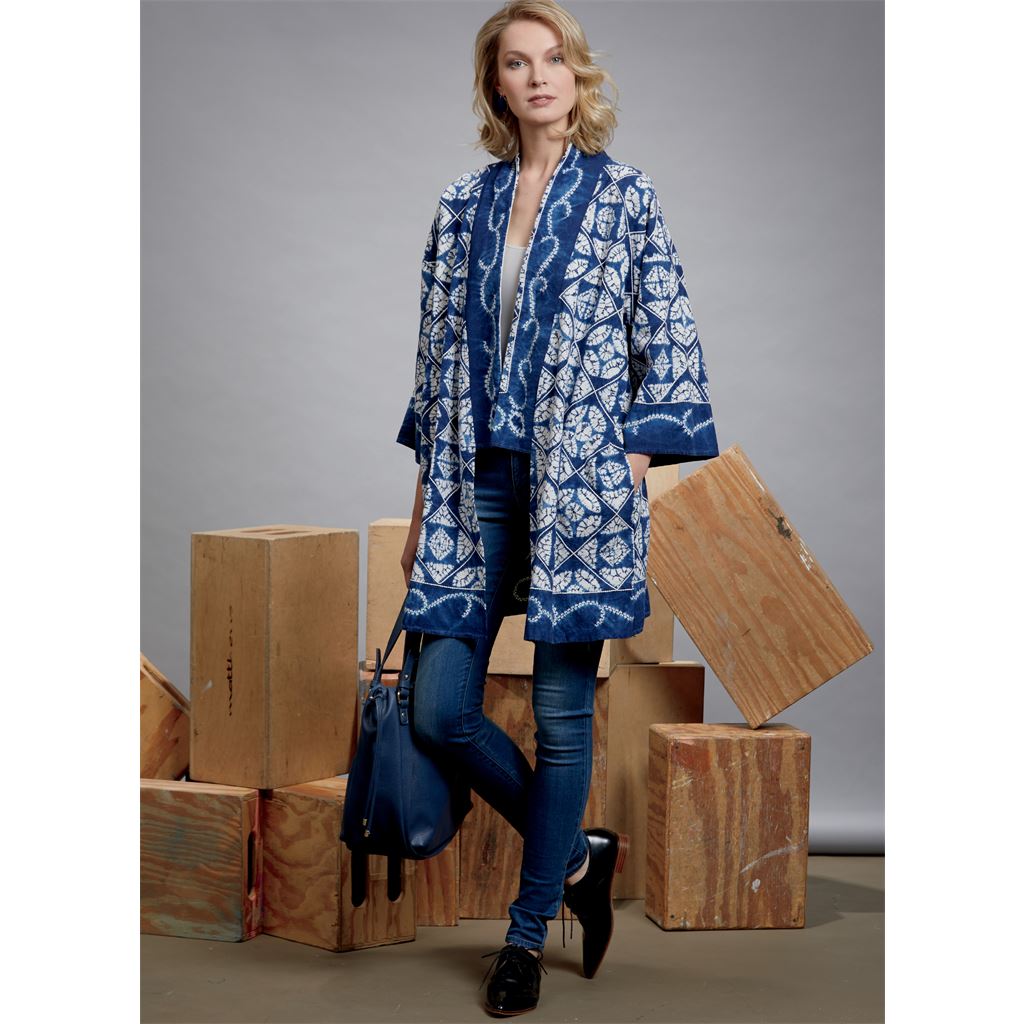 Vogue Pattern V1610 Misses Kimono and Belts 1610 Image 4 From Patternsandplains.com