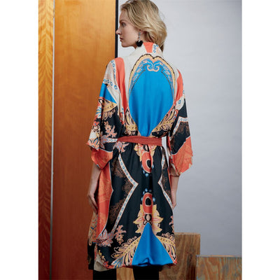 Vogue Pattern V1610 Misses Kimono and Belts 1610 Image 7 From Patternsandplains.com
