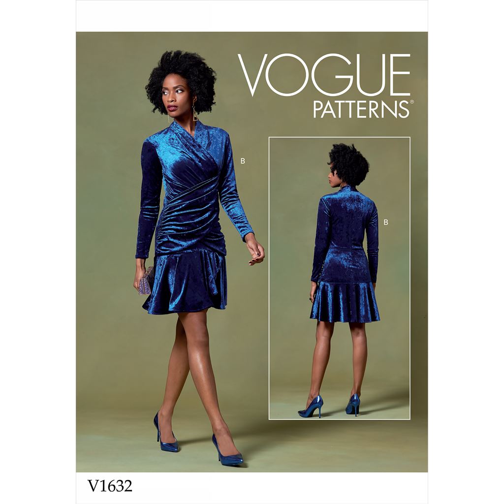 Vogue Pattern V1632 Misses Top Dress and Pants 1632 Image 1 From Patternsandplains.com