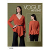 Vogue Pattern V1636 Misses Tops 1636 Image 1 From Patternsandplains.com
