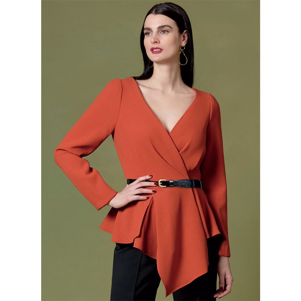 Vogue Pattern V1636 Misses Tops 1636 Image 2 From Patternsandplains.com