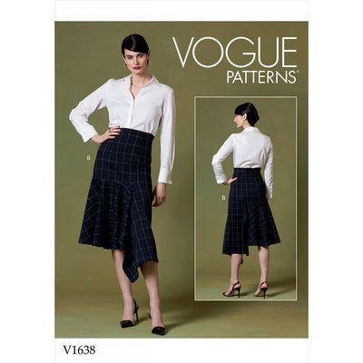 Vogue Pattern V1638 Misses Skirt 1638 Image 1 From Patternsandplains.com