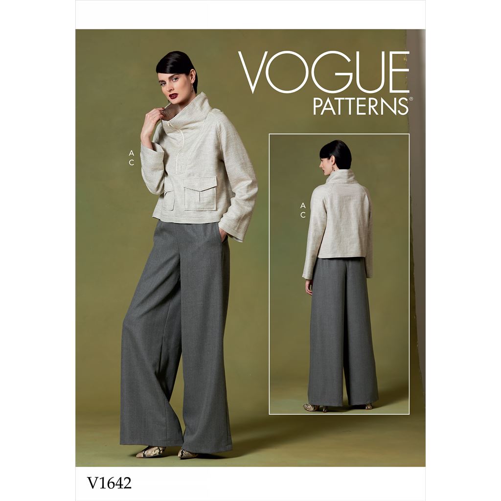 Vogue Pattern V1642 Misses Top and Pants 1642 Image 1 From Patternsandplains.com